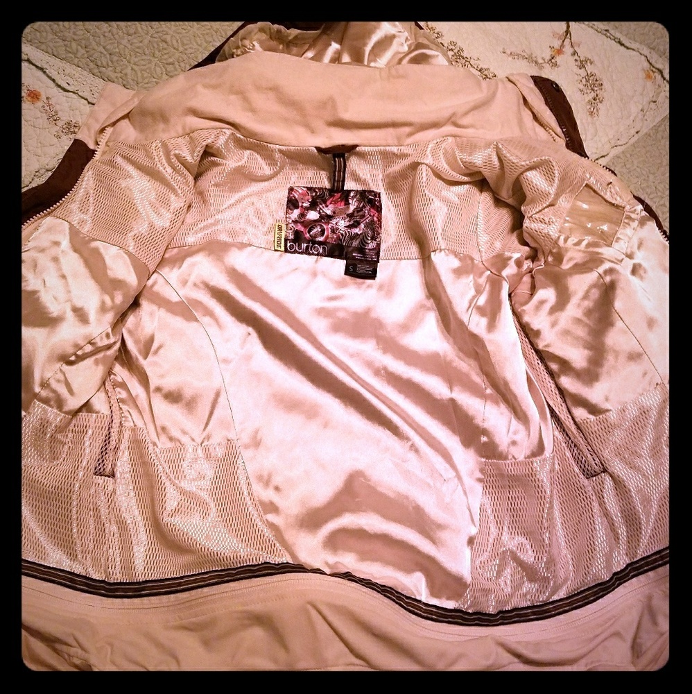 Small brown and pearl button jacket